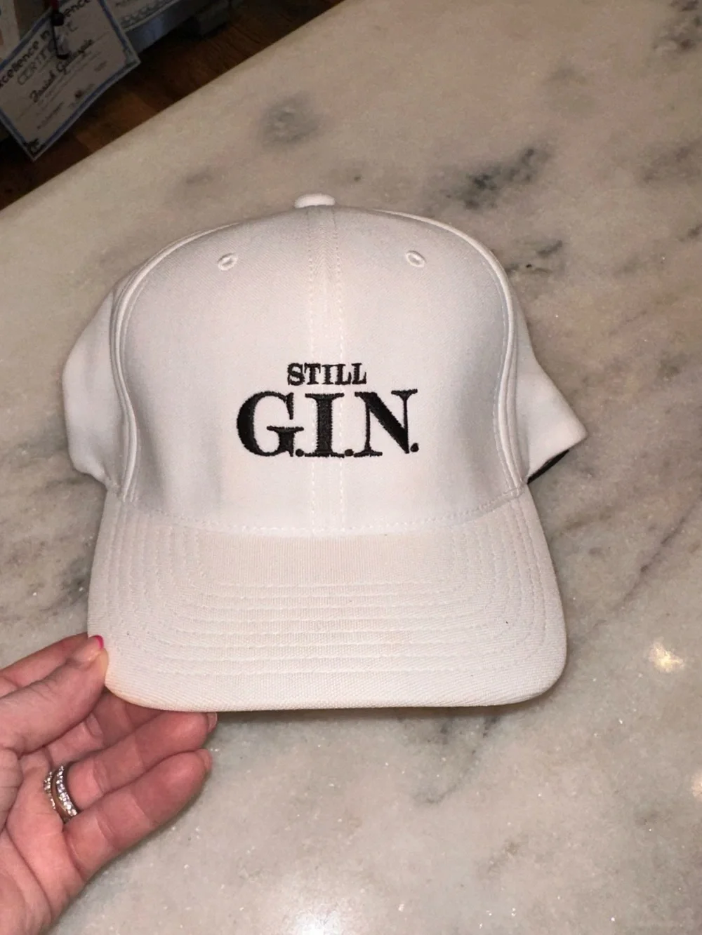 Still‎ G.I.N. Snoop Dogg & Dre Nashville Embroidered Baseball Cap - White